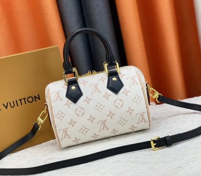 Louis Vuitton Monogram Dune Canvas Speedy 20 Handbag With Strap — image 2