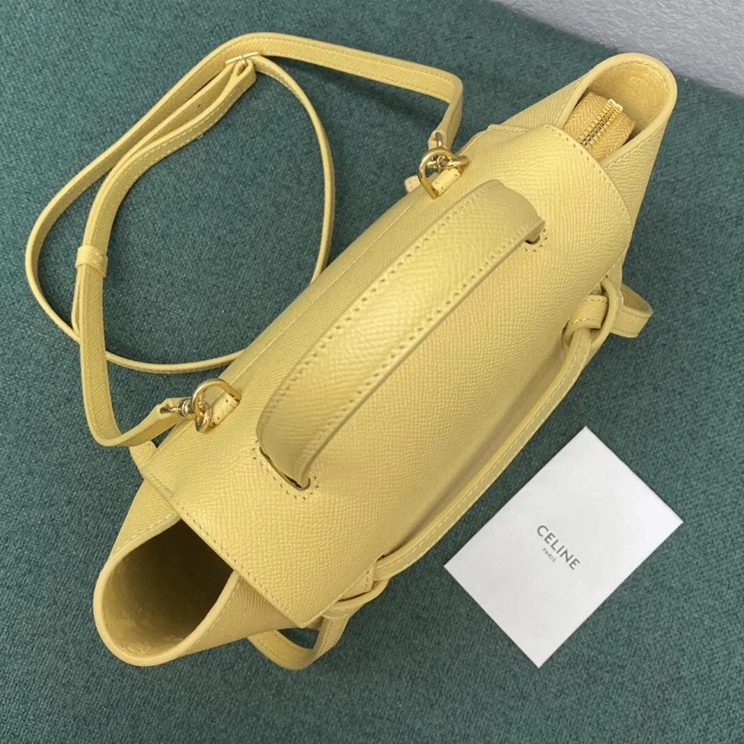 Celine Belt Nano Bag in Yellow — image 7