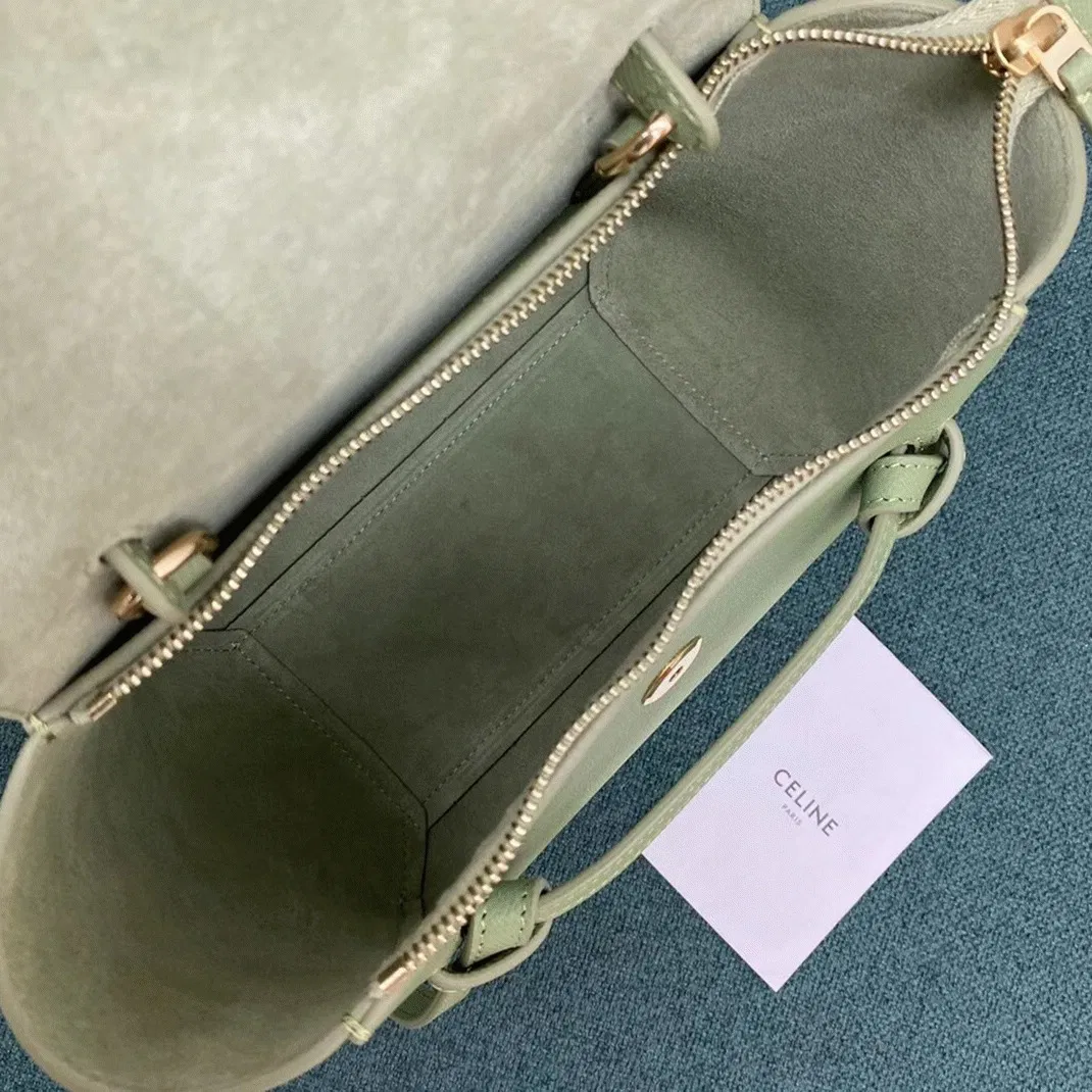 Celine Belt Nano Bag in Sage — image 9
