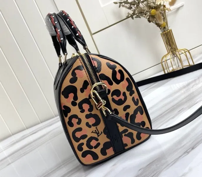 Louis Vuitton Monogram Empreinte Wild At Heart Speedy 25 Bandouliere Handbag In Black — image 3