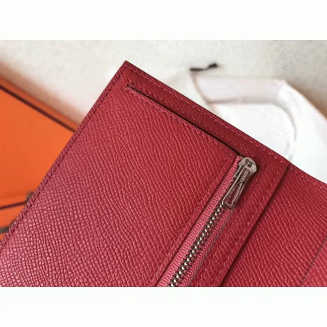 Black Ruby Designer Hermes Bearn Wallet — image 3