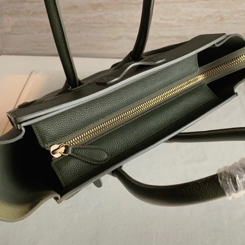 Celine Micro Luggage Tote Bag Knockoff in Khaki Green — image 3