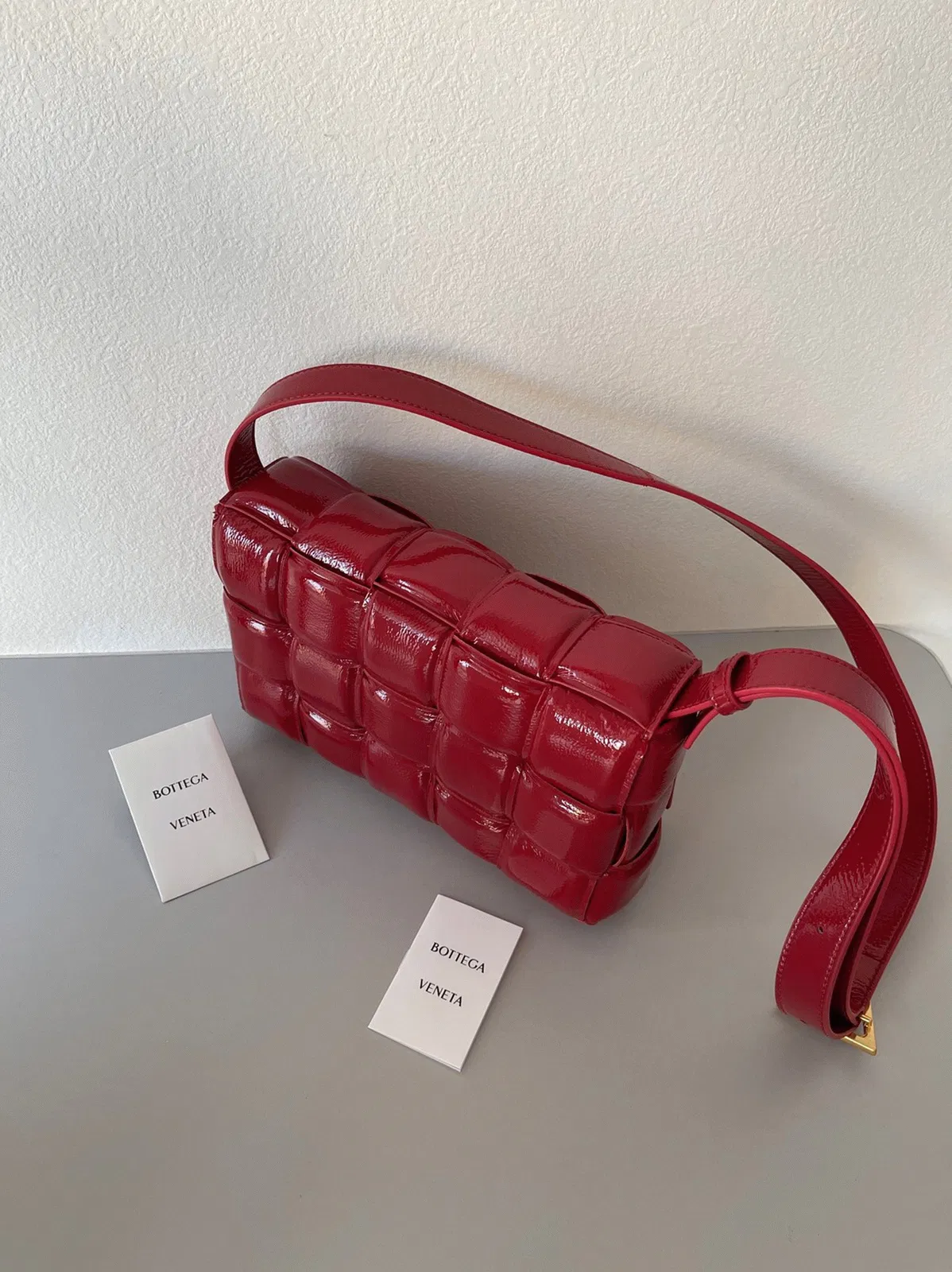 Top Quality Knockoff Bottega Veneta Padded Cassette Bag In Red — image 8