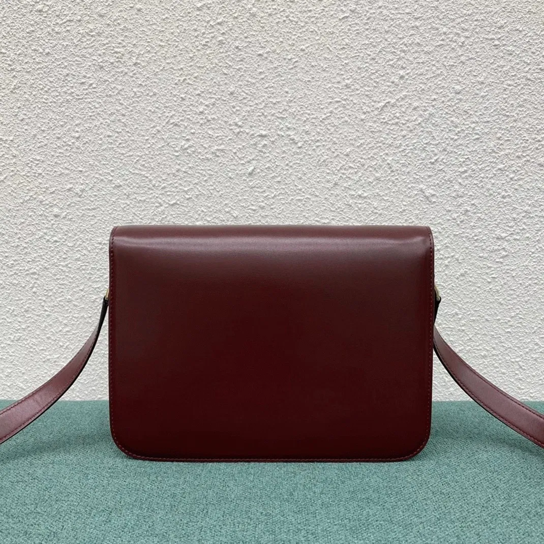 Top Quality Celine Triomphe Large Bag In Bordeaux — image 7