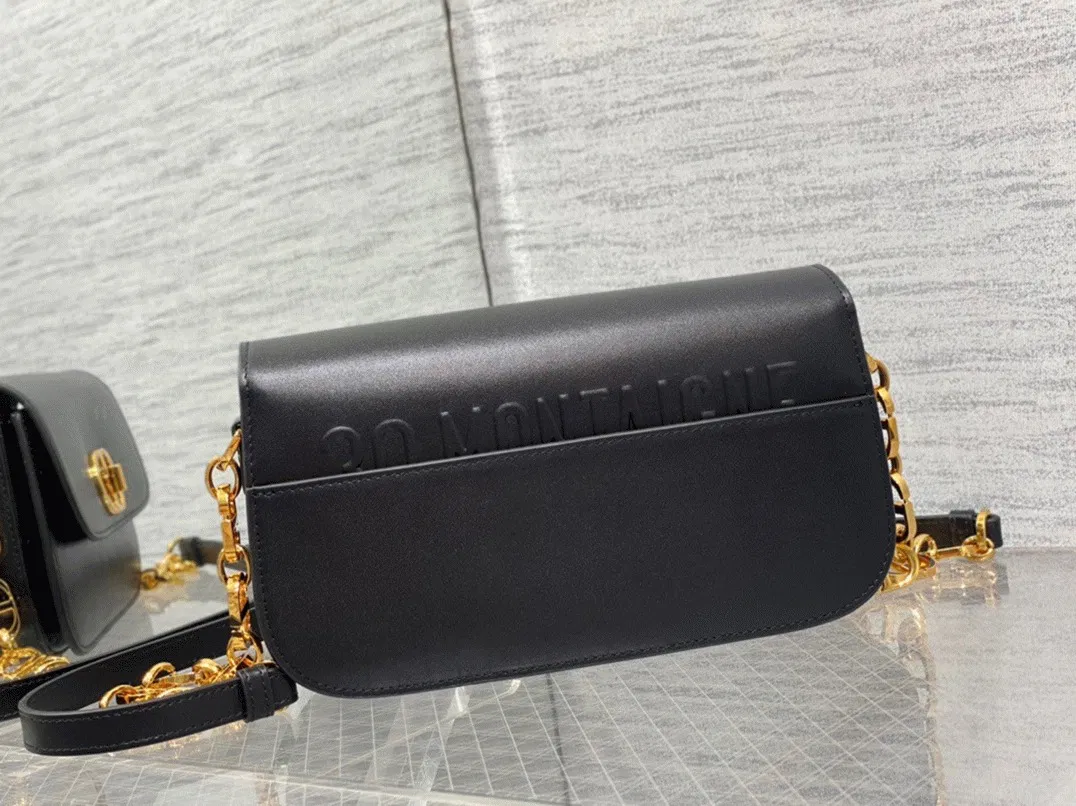 Dior 30 Montaigne Avenue Bag Knockoff in Black Box Calfskin — image 4
