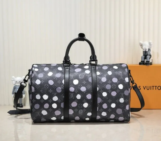 Louis Vuitton X YK Monogram Eclipse Keepall 45 Bandouliere Travel Bag — image 3