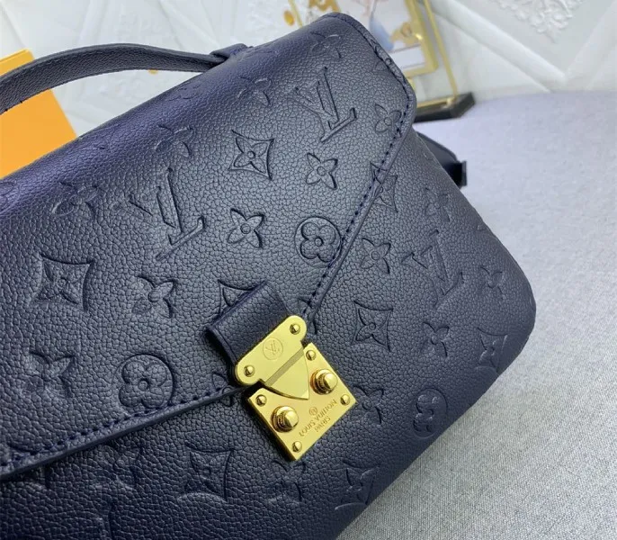LV Monogram Empreinte Leather Metis In Navy Blue — image 7