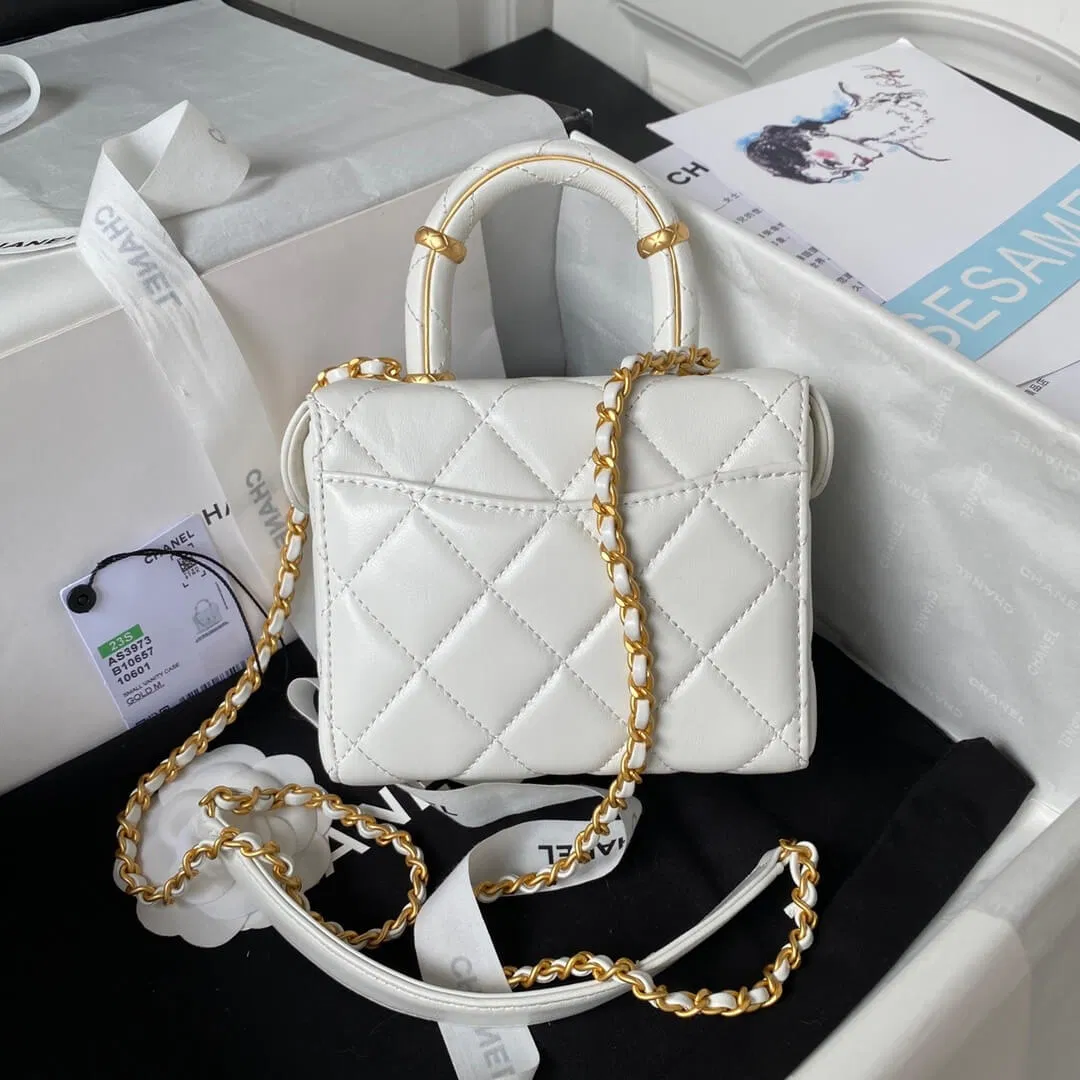 Chanel 23S handle cosmetic bag(high-end grade) — image 2