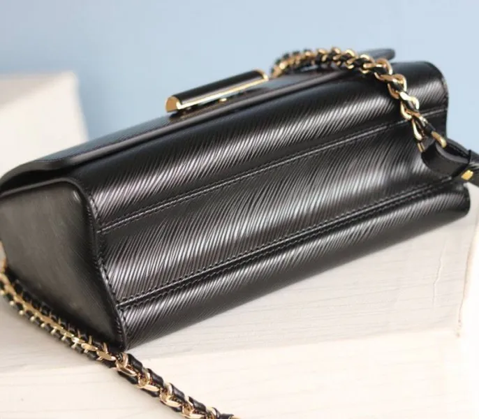 Louis Vuitton Epi Leather Twist MM Bag In Black — image 8