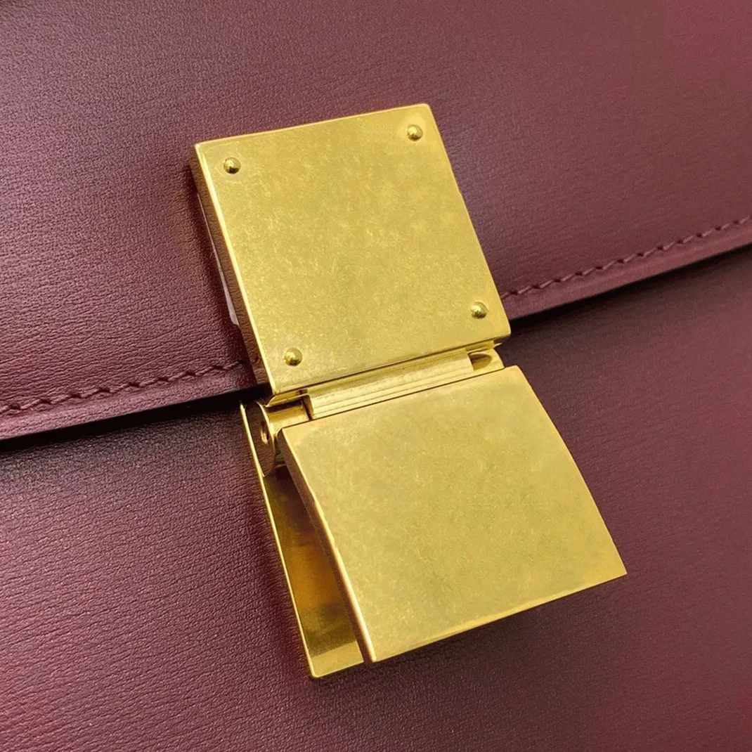 Top Quality Knockoff Celine Classic Box Medium Bag In Bordeaux — image 2