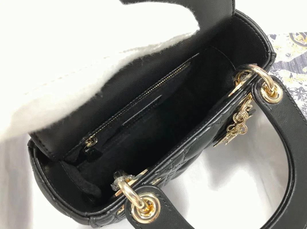 Dior Lady Dior Mini Bag Knockoff in Black — image 3