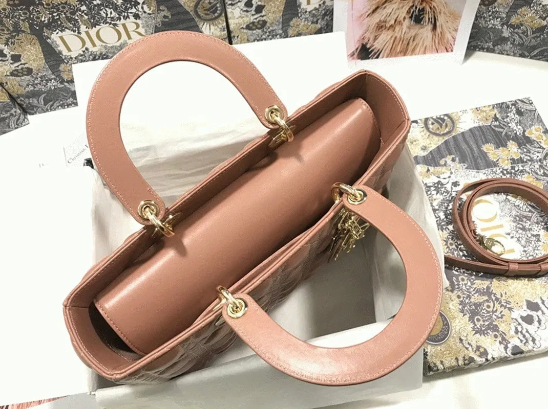 Dior Lady Dior Large Bag Imitation in Blush — image 2