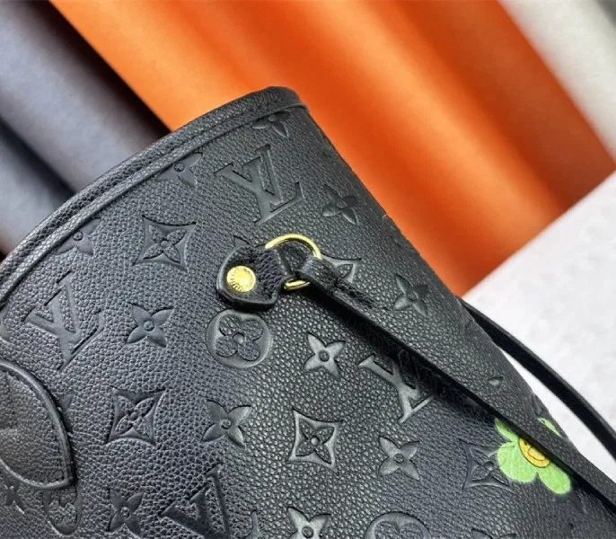 Louis Vuitton X TM Monogram Empreinte Neverfull MM In Black With Style 2 — image 9