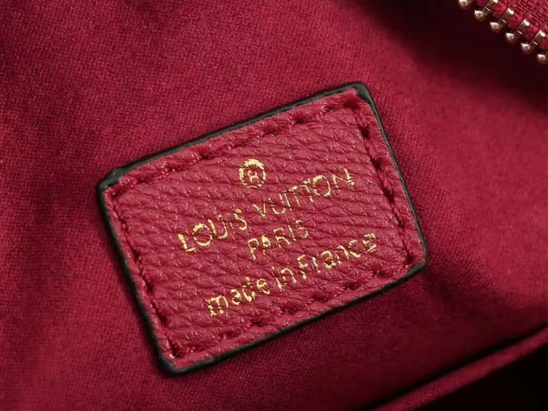 Louis Vuitton Monogram Empreinte Boite Chapeau Souple MM Bag In Red — image 6