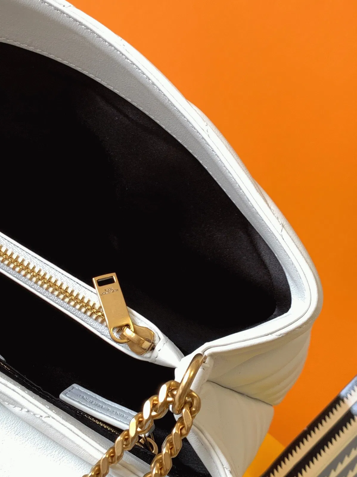 Saint Laurent LouLou Medium Chain Bag White — image 9
