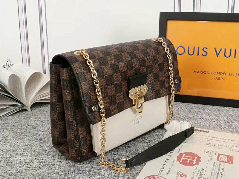 Louis Vuitton Damier Ebene Canvas Vavin PM Bag In Cream — image 2