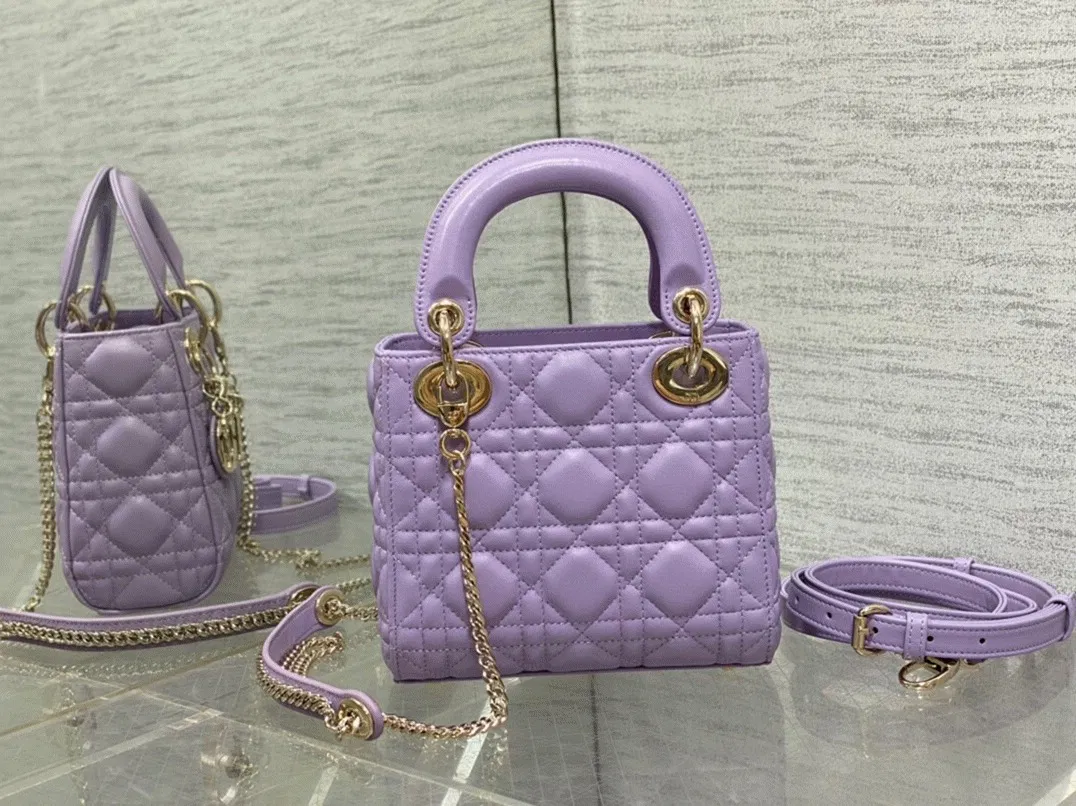Dior Lady Dior Mini Bag Knockoff in Lilas — image 2