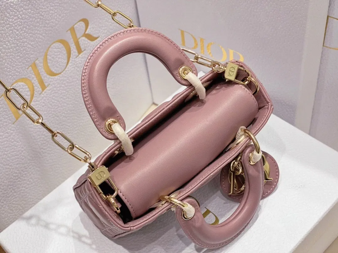 Dior Lady D-Joy Micro Bag in Peony Pink Cannage Lambskin — image 3