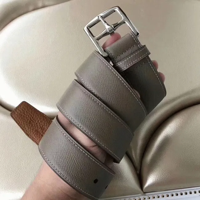 1:1 Hermes Etriviere 40 belt in etoupe color