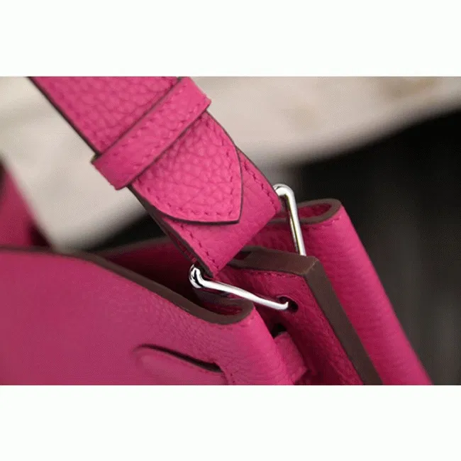 Rose Red Leather Hermes So Kelly 22cm Vivid Shoulder Bag — image 7