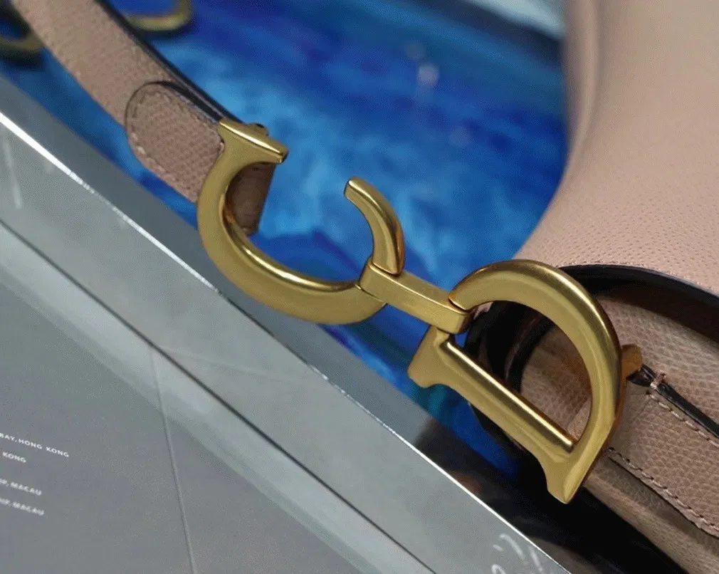 Dior Saddle Bag in Blush Grained Calfskin — image 5