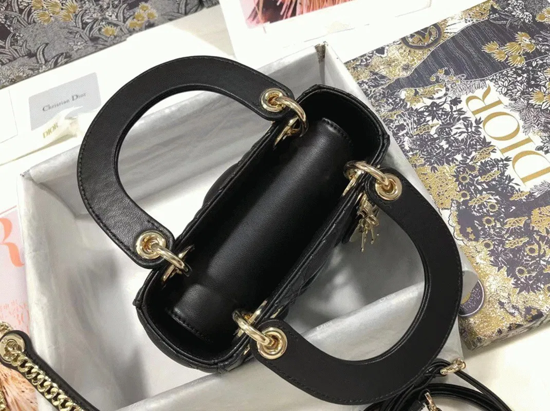 Dior Lady Dior Mini Bag Knockoff in Black — image 9