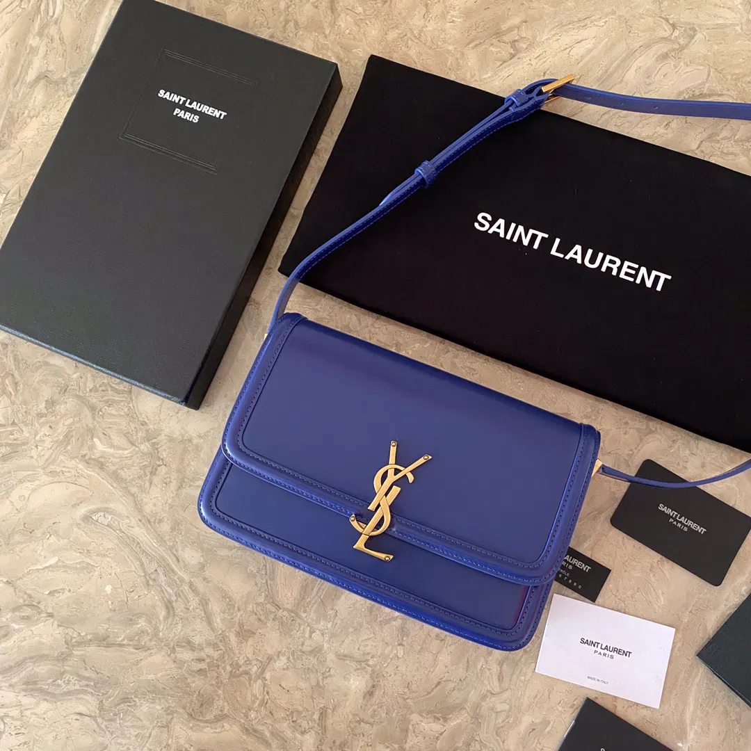 SOLFERINO MIDDLE SATCHEL IN LACQUERED AYERS — image 2