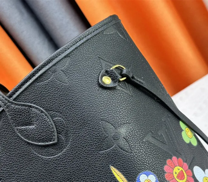 Louis Vuitton X TM Monogram Empreinte Neverfull MM In Black With Style 1 — image 9