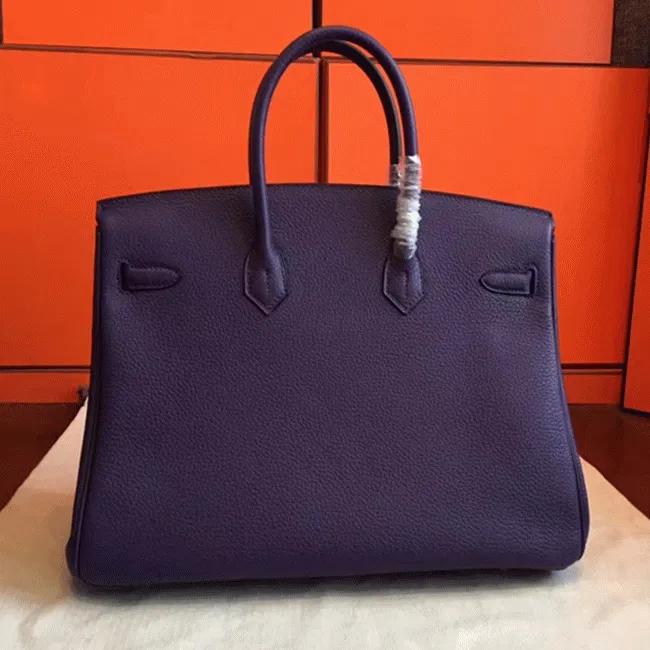Iris Tone Hermes Birkin 35CM Designer Handbag — image 7