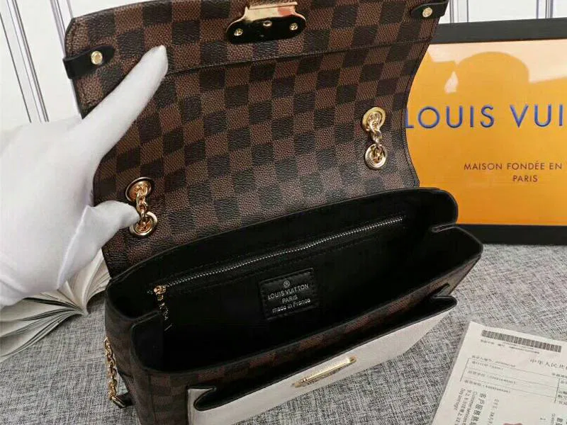 Louis Vuitton Damier Ebene Canvas Vavin PM Bag In Cream — image 3
