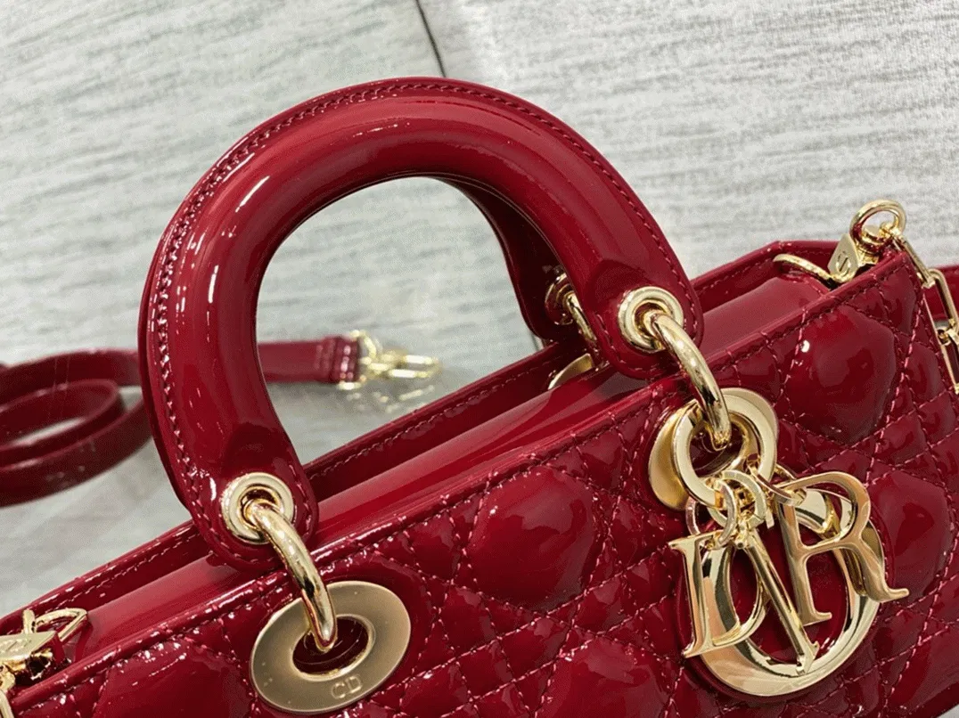 Dior Lady D-Joy Small Bag Imitation in Red — image 5