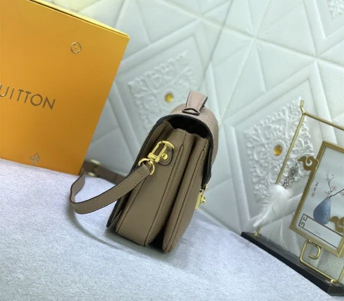LV Monogram Empreinte Leather Metis In Tourterelle Grey M44881 — image 5