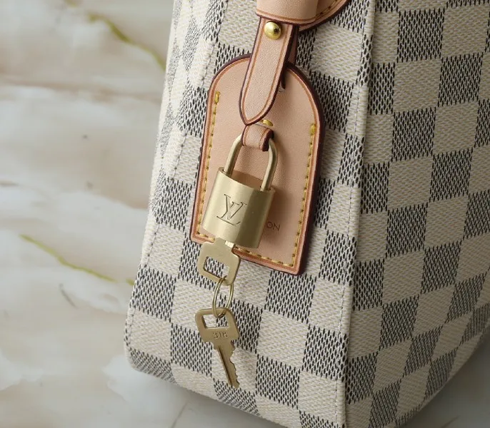 LV Damier Azur Slouchy PM — image 9