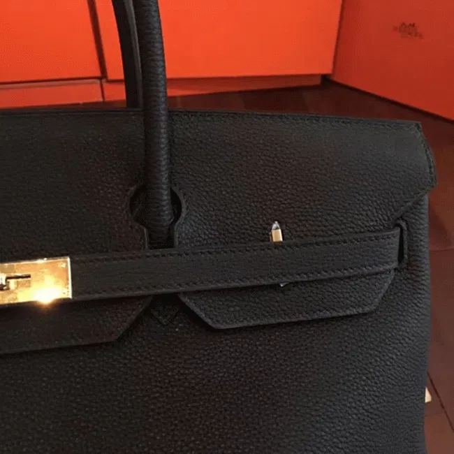 Black Hermes Birkin 40cm Oversized Handbag — image 3