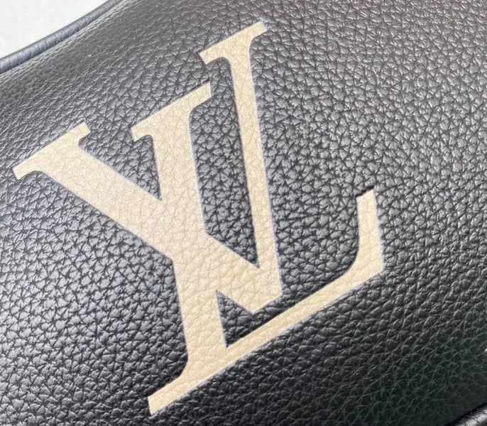 Louis Vuitton Bicolor Monogram Empreinte Leather Bagatelle Mini Hobo In Black — image 7