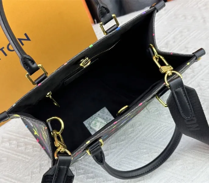 Louis Vuitton X TM Multicolored Onthego PM In Black — image 6