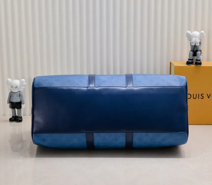 LV Keepall Bandouliere 50 In Navy River Blue — image 4