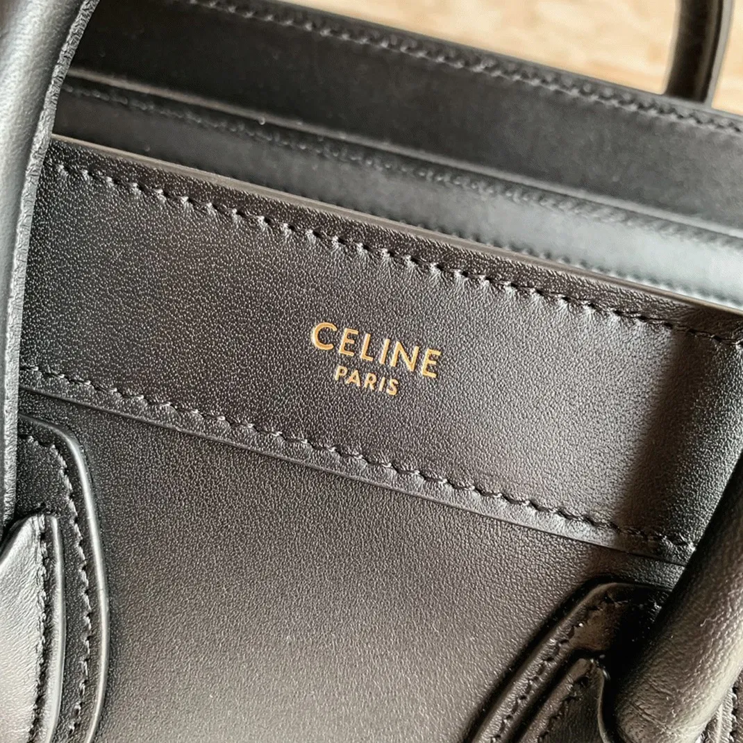 Celine Nano Luggage Tote Bag in Black — image 6
