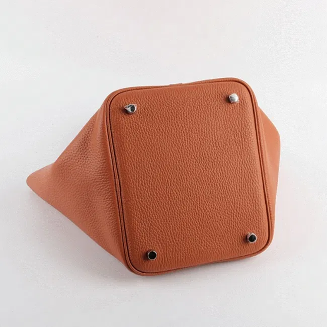 Orange knockoff Hermes Picotin Lock handbag — image 4