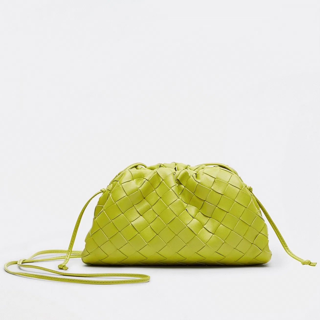 Bottega Veneta Mini Pouch with Strap Kiwi
