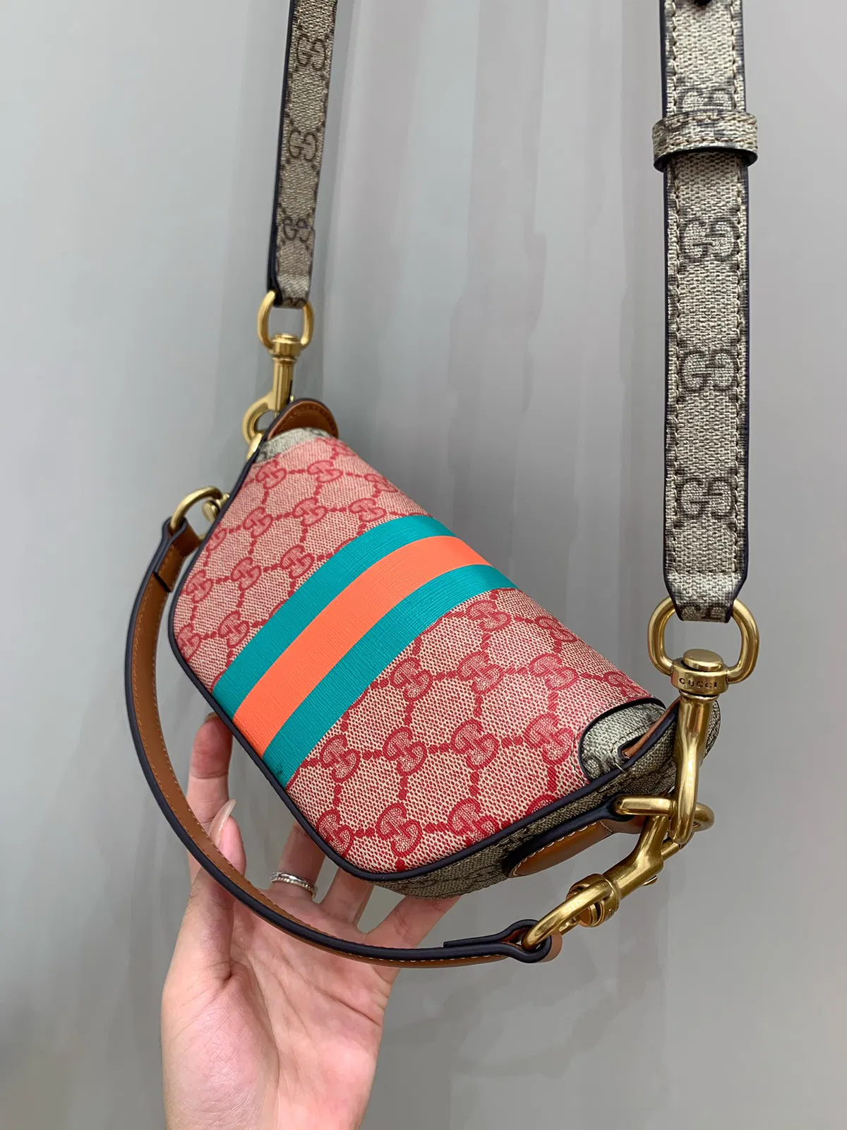 Mini Canvas GG Supreme Top-Handle Bag — image 4