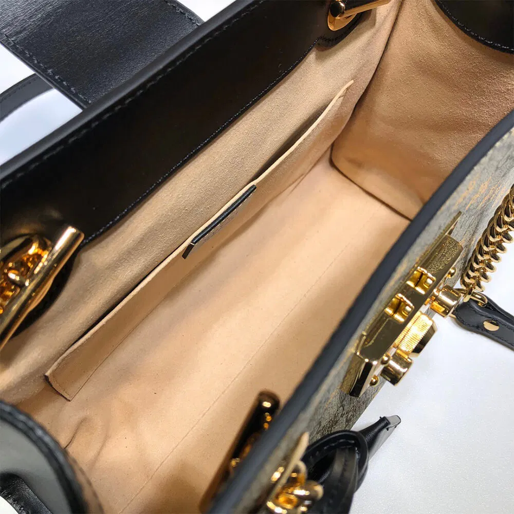 GG Padlock small GG bees shoulder bag — image 7
