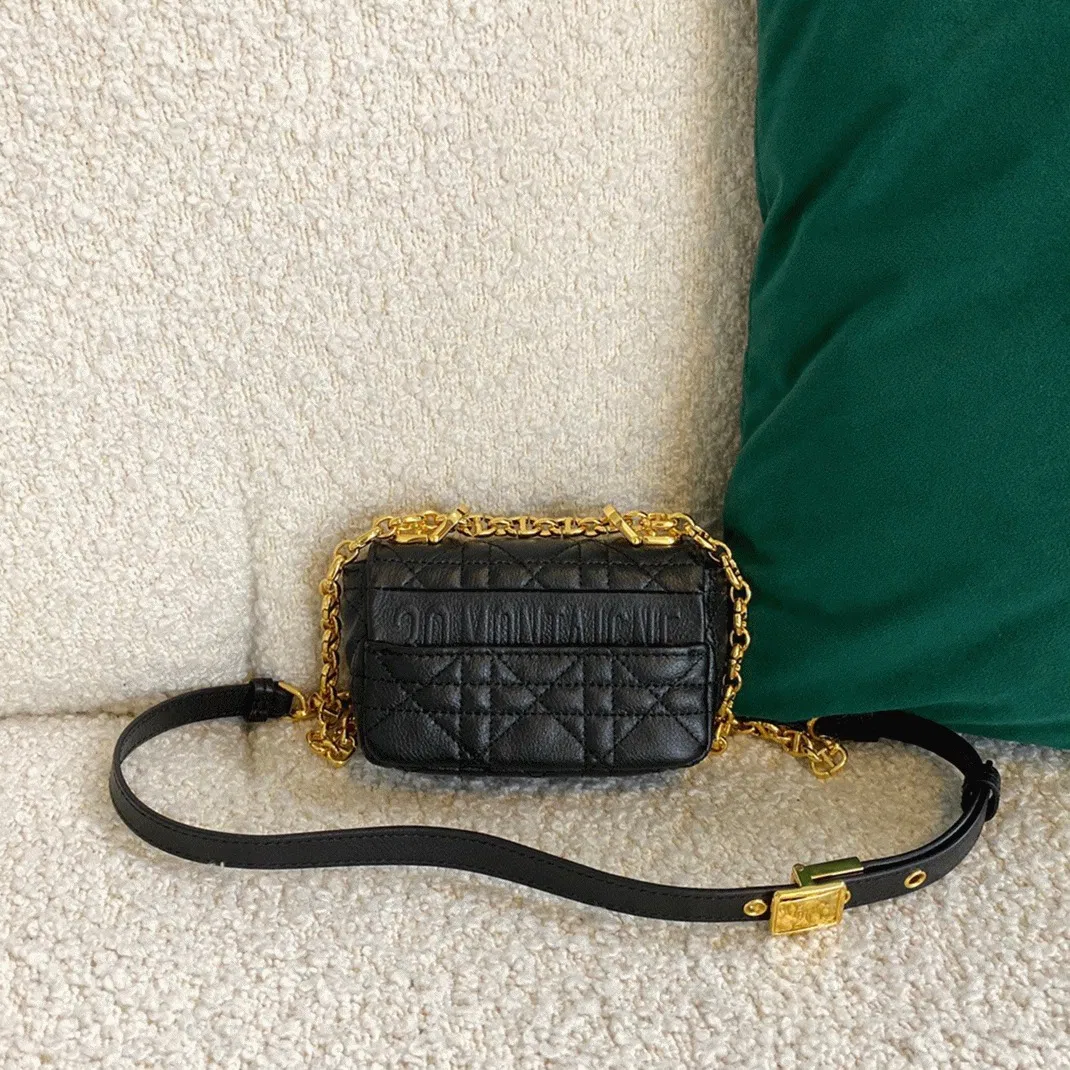 Dior Caro Micro Bag Knockoff in Black — image 7