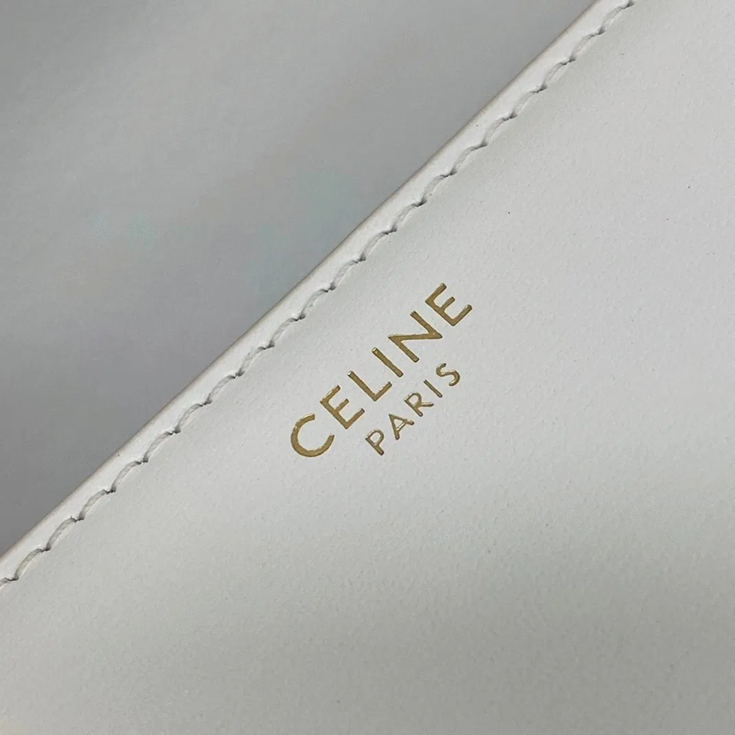 Top Quality Celine Triomphe Medium Bag In White — image 2