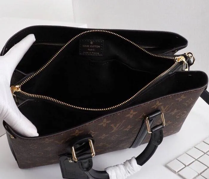 Louis Vuitton Monogram Canvas Soufflot MM Bag In Black — image 5