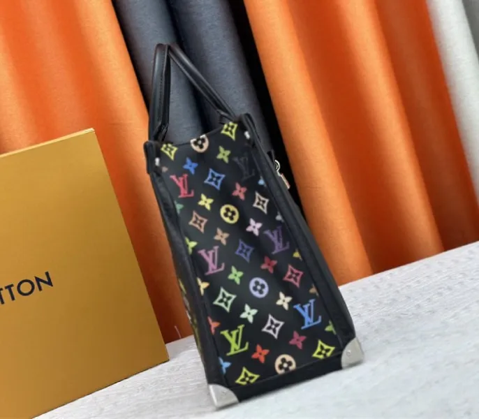 Louis Vuitton X TM Multicolored Onthego MM In Black — image 4