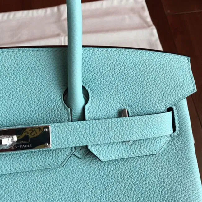 AAAAA Quality Blue Atoll Hermes Birkin 30cm Luxury — image 7