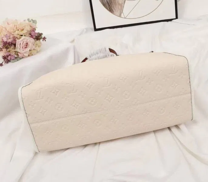 Louis Vuitton Monogram Empreinte Onthego GM Tote In Cream — image 4