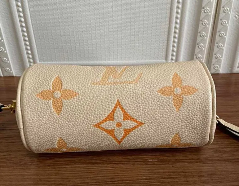 Louis Vuitton Bicolor Monogram Empreinte Papillon BB Bag In Cream And Saffron — image 4