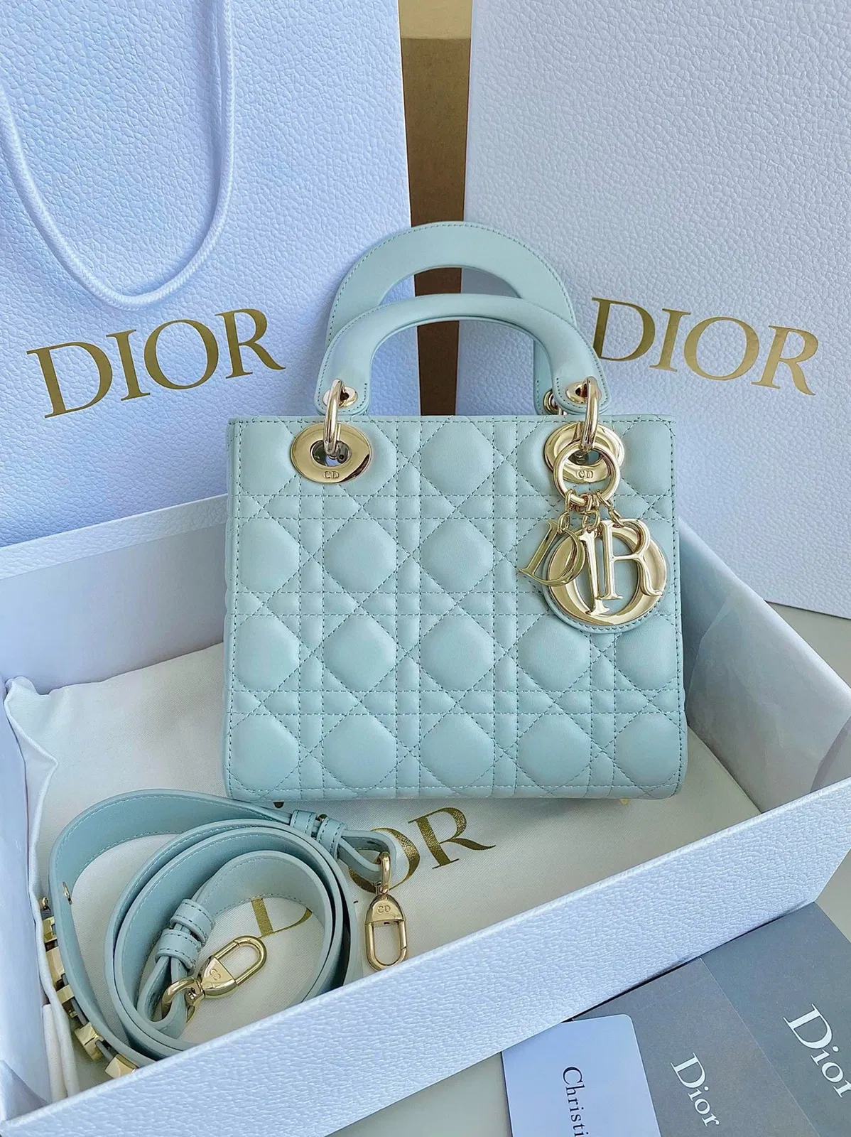 Dior Small Lady Dior My ABCDior Bag in Placid Blue — image 6